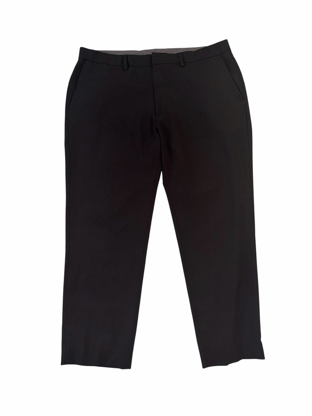 HAGGAR Classic Black Straight-Leg Dress Pants